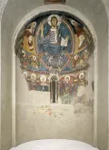 Христос во славе. Фреска апсиды в церкви Сант-Климент-де-Тауль (Испания). 1123