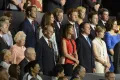  Члены британской королевской семьи на церемонии открытия Игр XXX Олимпиады в Лондоне. 2012