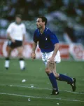 Сальваторе Скиллачи во время матча за 3-е место на чемпионате мира по футболу. Стадион «Сан-Никола», Бари (Италия). 1990