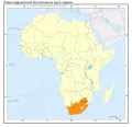 ЮАР на карте Африки