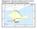Природные сфинксы Каралезской долины (ООПТ) на карте Республики Крым