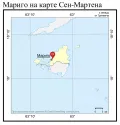 Мариго на карте Сен-Мартена