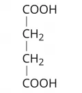 Структурная формула янтарной кислоты