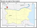 Видин на карте Болгарии