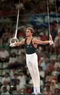 Чемпион Игр XXV Олимпиады по спортивной гимнастике Виталий Щербо. 1992
