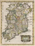 Карта Ирландии. Из атласа: Briet P. [et al.]. Parallela Geographiae Veteris et Novae