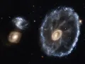 Галактика Колесо Телеги в оптическом диапазоне