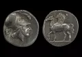 Монета, серебро. Коринф (Греция). Ок. 415–387 до н. э.