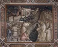 Спинелло Аретино. Чудо с серпом. Фреска в сакристии церкви Сан-Миньято-аль-Монте во Флоренции. Ок. 1387–1388