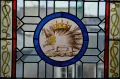 Дикобраз – геральдический символ короля Франции Людовика XII. Витраж. Замок Блуа (Франция)