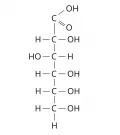 Структурная формула глюконовой кислоты