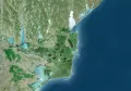 Дельта реки Дунай. Вид из космоса
