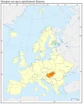 Венгрия на карте зарубежной Европы