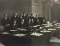 Государственный канцлер Карл Реннер с членами правительства. Март 1919