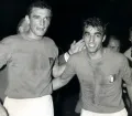 Луиджи Рива и Пьетро Анастази в финале чемпионата Европы по футболу. Олимпийский стадион, Рим. 1968