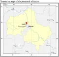Химки на карте Московской области