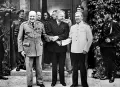 Уинстон Черчилль, Гарри Трумэн и Иосиф Сталин на Потсдамской (Берлинской) конференции