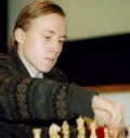 Руслан Пономарёв на матче за звание чемпиона мира по шахматам. Москва. 2002