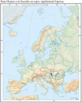 Река Муреш и её бассейн на карте зарубежной Европы
