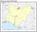 Кано на карте Нигерии