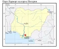 Порт-Харкорт на карте Нигерии