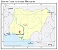 Бенин-Сити на карте Нигерии