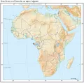 Река Огове и её бассейн на карте Африки