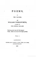 Poems. In two volumes