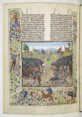 Битва при Нахере 1367. Миниатюра из Хроник Фруассара. 15 в. 