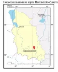 Новосокольники на карте Псковской области