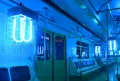 Бактерицидные лампы дезинфицируют вагоны Московского метрополитена в электродепо «Свиблово». 20 января 2020