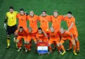 Сборная Нидерландов перед финальным матчем чемпионата мира по футболу. Стадион «Соккер Сити», Йоханнесбург. 2010