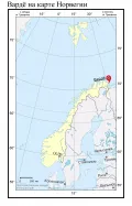 Вардё на карте Норвегии