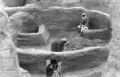 Круглоплановое сооружение («толос» № 137) в процессе раскопок. Халафская культура. Поселение Ярым-Тепе 3
