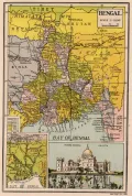 Бенгалия. Карта из книги: Atlas of India