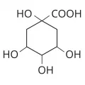 Структурная формула хинной кислоты