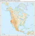 Калифорнийская долина на карте Северной Америки