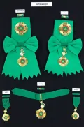 Знаки отличия пяти степеней Королевского ордена Соватхары