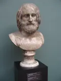 Скульптурный портрет Еврипида. Римская копия с греческого оригинала 4 в. до н. э.