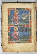 Сотворение мира. Миниатюра из Библии из Перуджи. Ок. 1101–1150