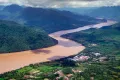 Река Меконг в окрестностях города Луангпхабанг (Лаос)