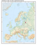 Освейское озеро на карте зарубежной Европы