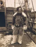 Роберт Эдвин Пири на борту ледокола «Теодор Рузвельт». 1908