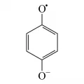 Структурная формула n-бензосемихинона