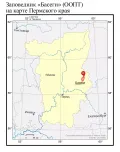 Заповедник Басеги (ООПТ) на карте Пермского края