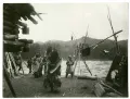 Удэгейцы. Выход шаманов на берег по прибытии в стойбище