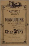 Шарль де Сиври. Пособие по игре на мандолине. Обложка