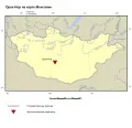 Орок-Нор на карте Монголии