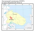 Лапландский заповедник (ООПТ) на карте Мурманской области