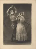 Вацлав Нижинский и Тамара Карсавина в балете «Призрак розы». 1911